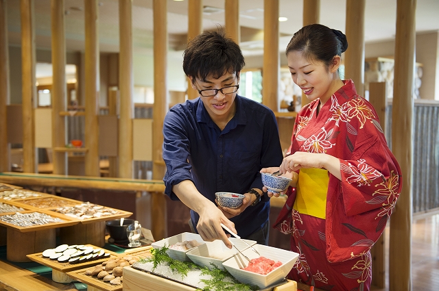 朝食風景