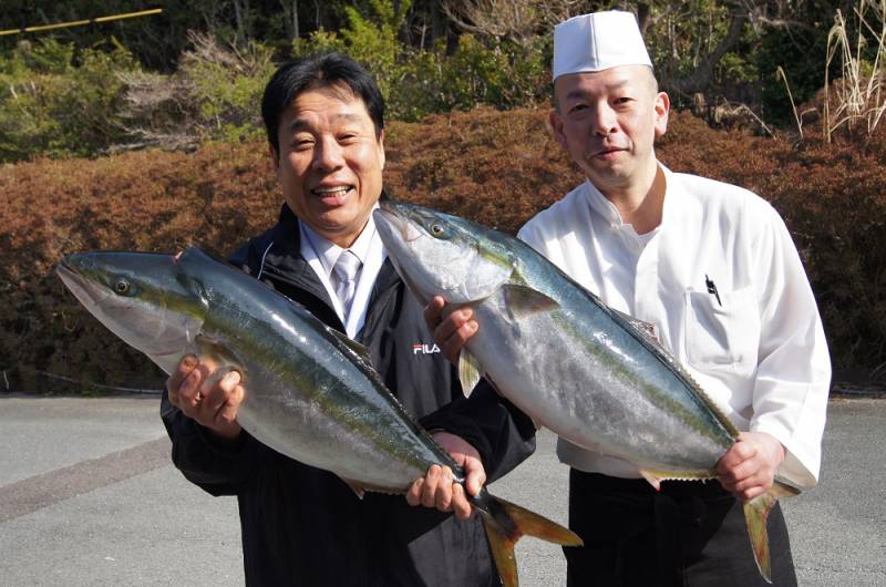 中西総料理長と長井さんもご機嫌