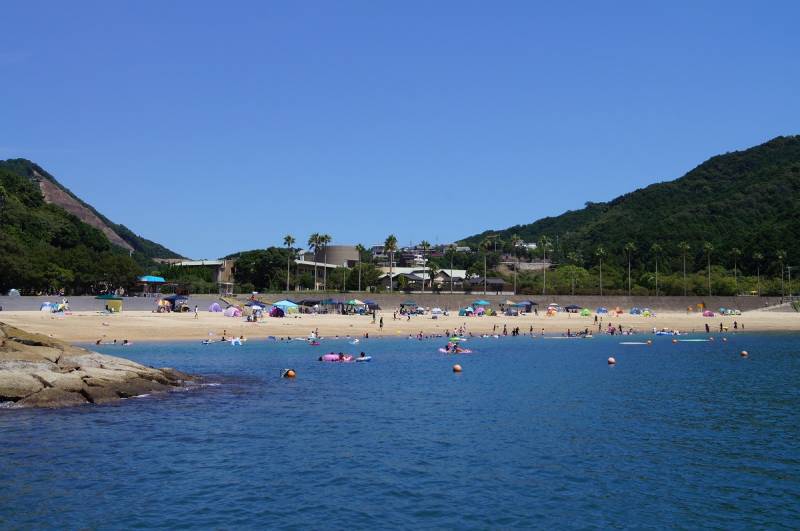 ※昨年の城ノ浜海水浴場の様子