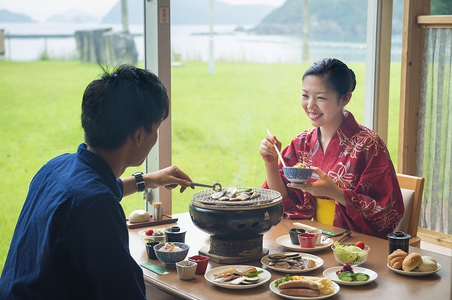 朝食風景