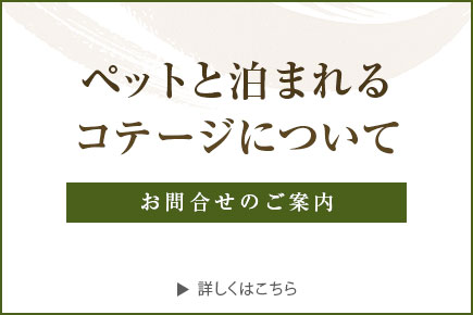 ペットと泊まれるコテージについて