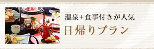 温泉+食事付きが人気 日帰りプラン