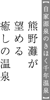 【きほく千年温泉】熊野灘が望める癒しの温泉